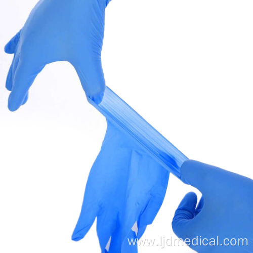 Blue Nitrile Gloves Powder Free for Medical Use